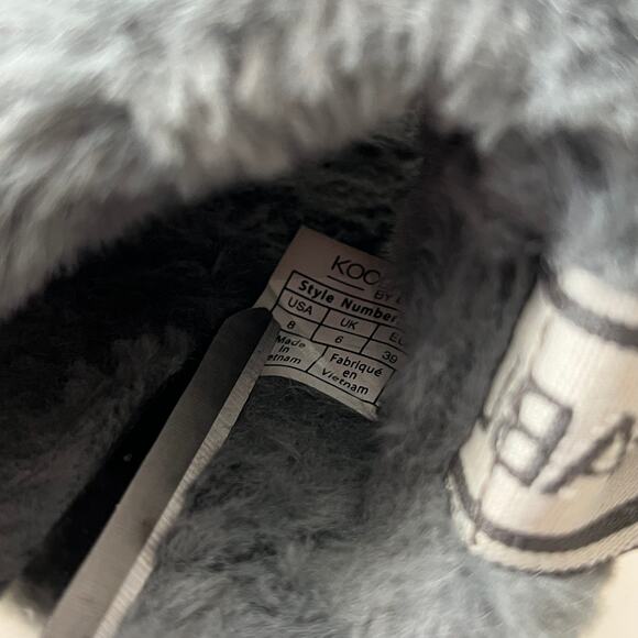 Koolaburra Women's Fuzz'n II Slippers Size 8 Faux Fur Casual Plush Neutral - Picture 7 of 8